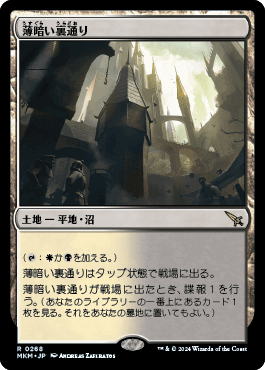 薄暗い裏通り